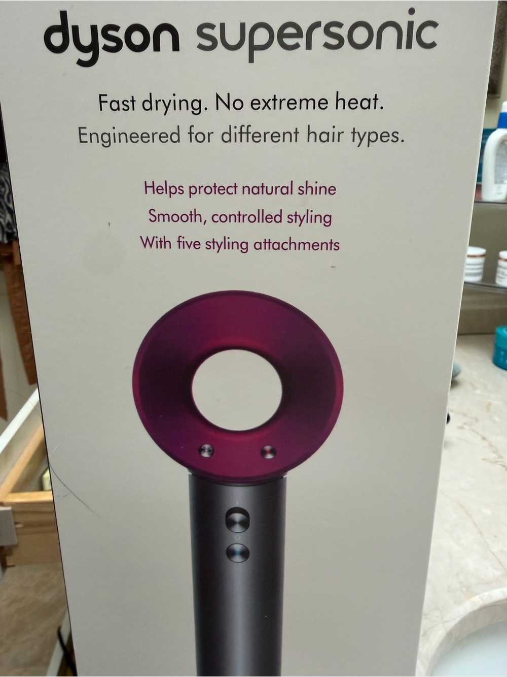 Dyson Supersonic Hair Dryer in Purple and Silver
